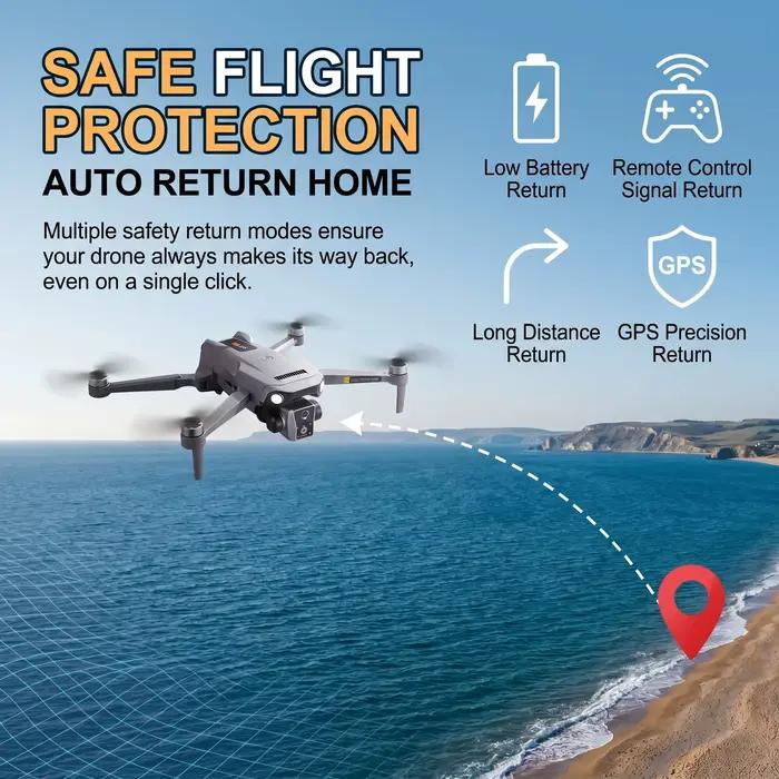 Nouveau Drone GPS K19 MAX 2026 avec Double Caméra 4K