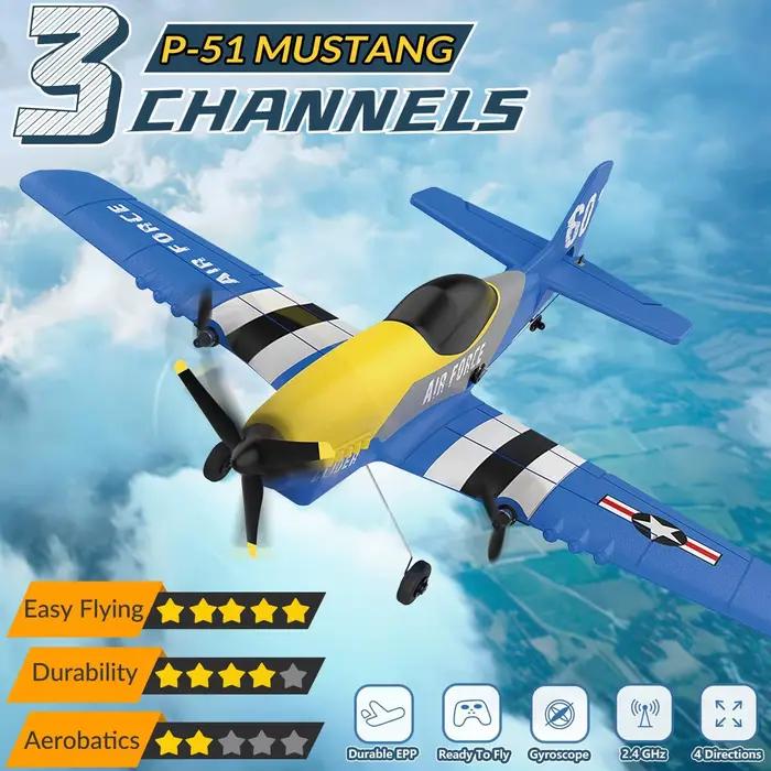 BF109 RC Avion 2.4G 3CH EPP Mousse Télécommande Fighter Fixe Envergure Planeur En Plein Air RTF RC Warbird Avion Jouets Cadeaux Occasionnels Sorties Familiales Excursions Aériennes