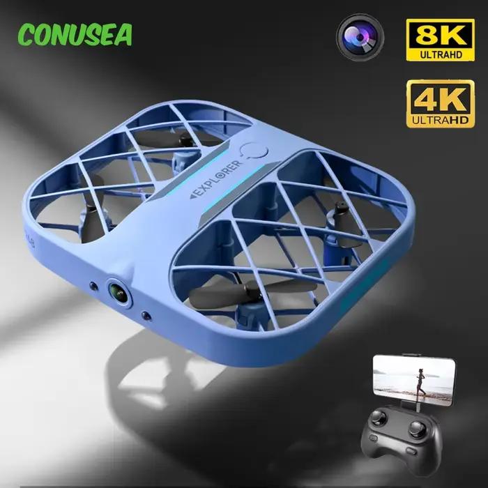 JJRC H107 8k Drone wifi fpv drones avec caméra hd 4k télécommande hélicoptère avion poche quadrirotor cadeau de noël pour les garçons