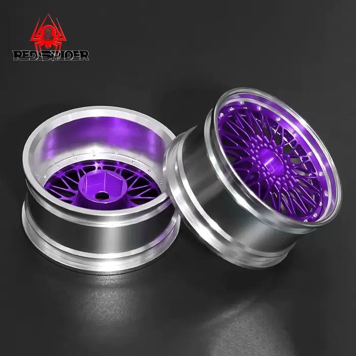 1/10 roues de course RC pneus jantes en métal Hub12mm Hex pour 1:10 RC sur voiture de route Tamiya TT01 TT02 XV01 XV02 PTG-2 HSP HPI Kyosho
