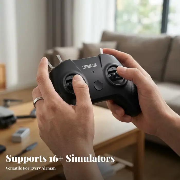 Contrôleur FPV avec accélérateur gauche, entraînement drone, simulateur de vol, joystick compact pour Windows occasions spéciales