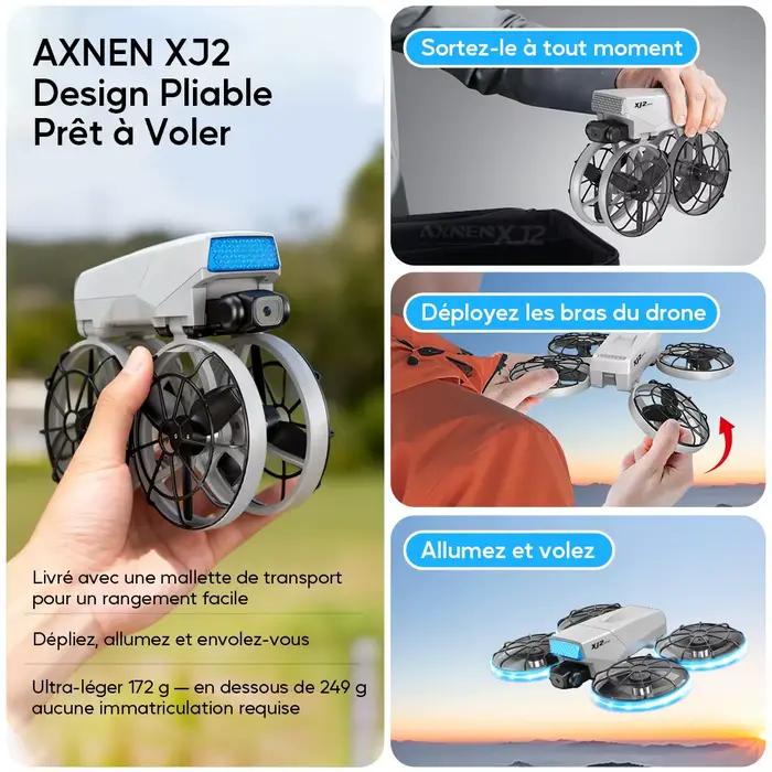 Mini Drone AXNEN XJ2 avec Caméra pour Capturer des Moments Inoubliables Occasions Familiales et Spéciales