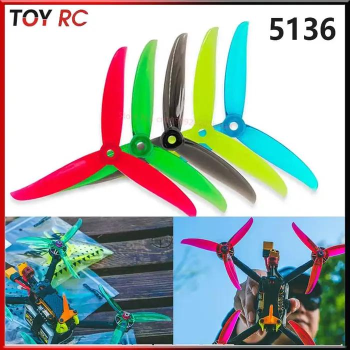 Hélices Gemfan 5136 5 pouces à 3 pales pour FPV