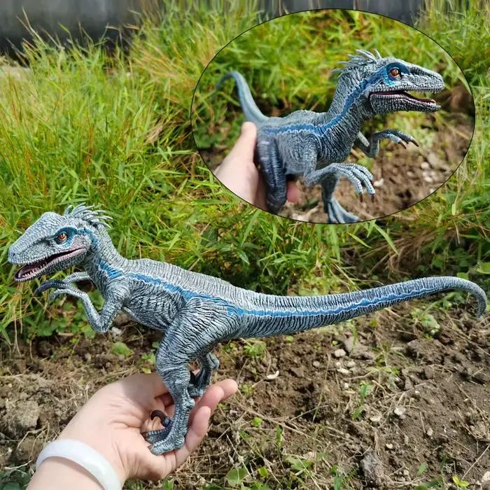 Jouet dinosaure Velociraptor pour enfants et amateurs de dinosaures, dinosaure Super Raptor avec mâchoire et mains mobiles, réaliste et drôle