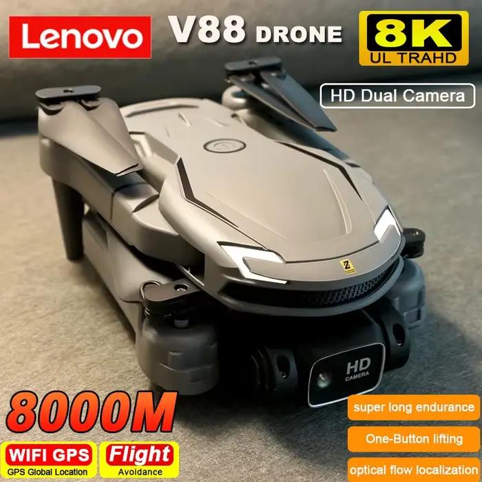 Drone Lenovo V88 8K 5G Professionnel pour Photographie Aérienne HD Double Caméra Quadricoptère Pliable Occasions Spéciales