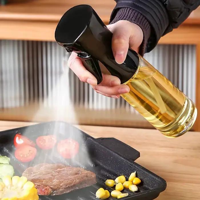 Bouteille de pulvérisation d'huile de 200ml, distributeur de cuisine pour barbecue, cuisson de Camping, vinaigre vide, Sauce soja, pulvérisateur, conteneurs d'assaisonnement
