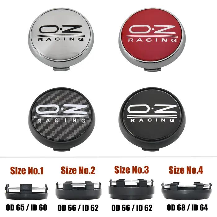 Lot 4 65MM/66MM/68MM Capuchons Jante Centre De Roue Caches Moyeu Enjoliveurs Tapacubos OZ Autocollants Pour Voiture