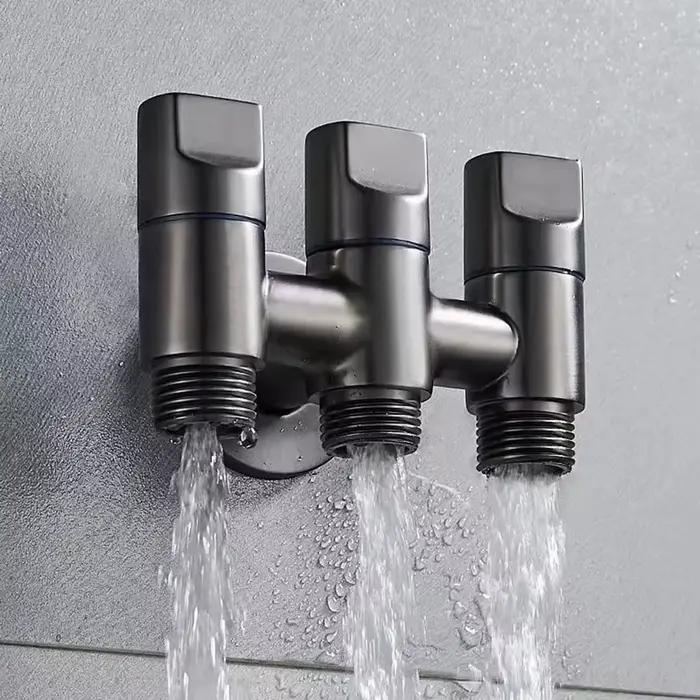 Valve d'angle à 3 voies, technologie avancée pour un contrôle Stable du débit d'eau avec la vanne de dérivation multifonctionnelle à trois voies