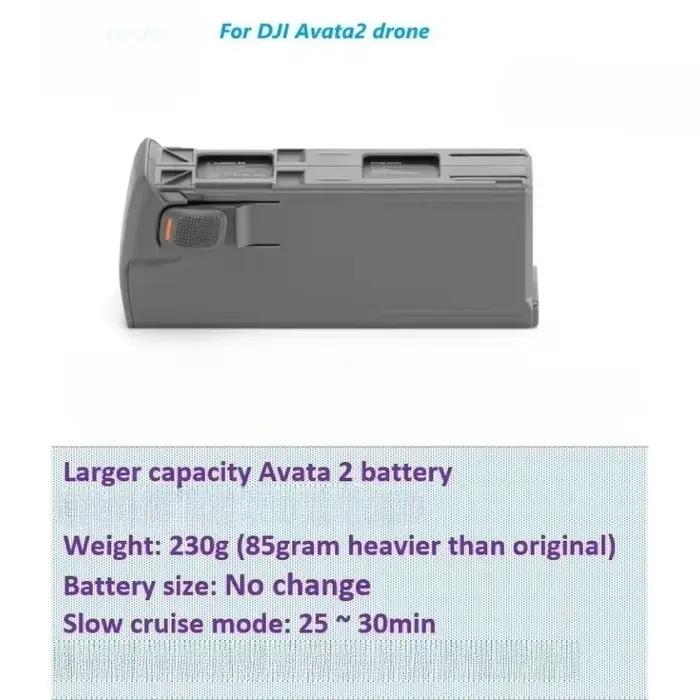 Batterie de vol intelligente à capacité accrue pour DJI Avata2