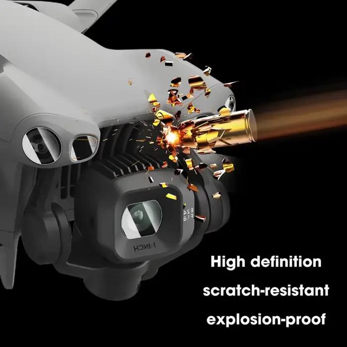 Ensemble de protection en verre trempé pour DJI Mini 5 Pro 3 pièces antirayures pour drone occasionnel et professionnel