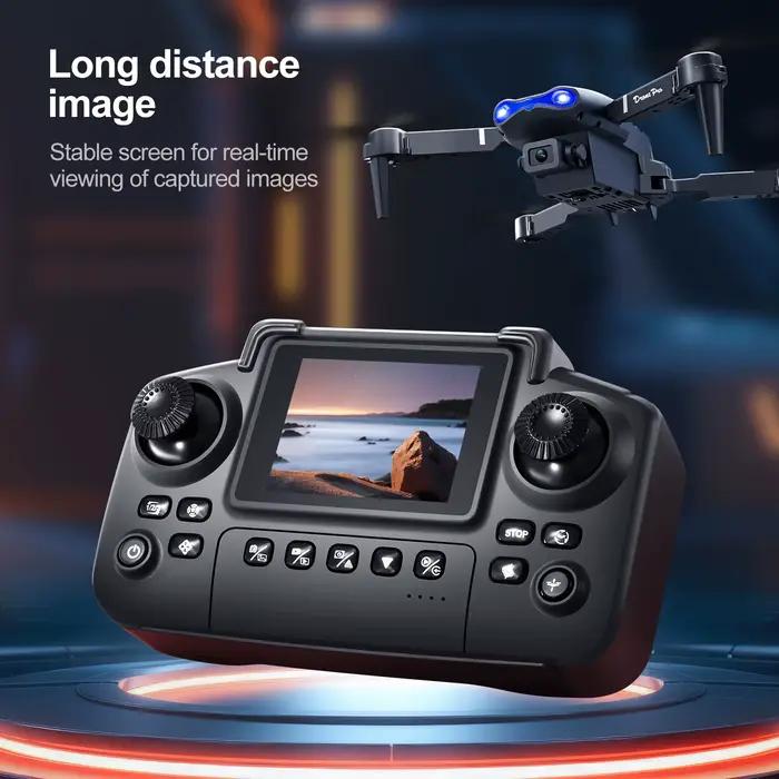 Nouveau Drone E88 E99 télécommandé avec écran double caméra localisation du flux optique 2.4G RC quadrirotor Drones de décollage à un bouton