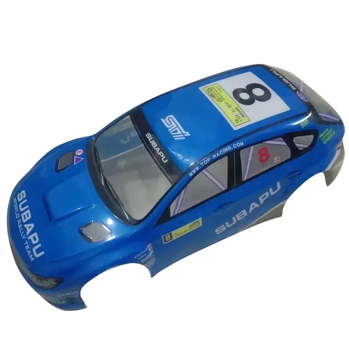 Coque de carrosserie peinte en bleu + noir