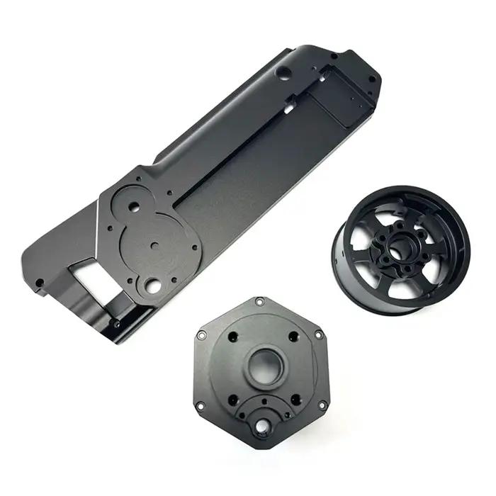 Pièces de précision usinées CNC en aluminium anodisé, composants métalliques personnalisés pour la course automobile