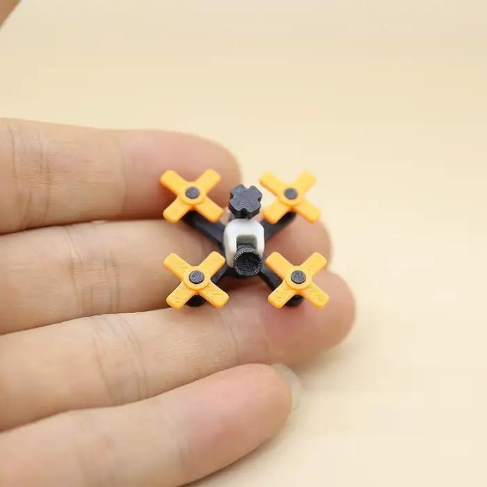 Miniature de drone UAV 1/12 pour maison de poupée, modèle d'avion factice avec télécommande pour les amateurs, accessoires pour la mise en scène de diorama