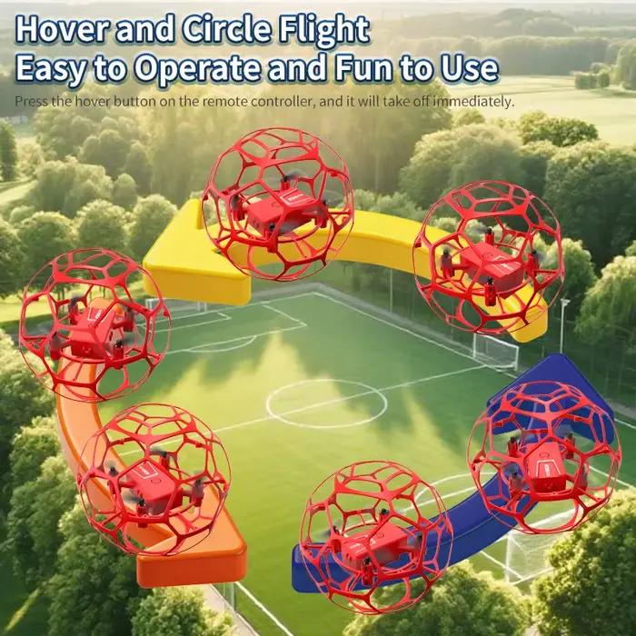 2026 K26 2.4G RC course Football Drone 3D Protection complète pression Altitude télécommande jouet quadrirotor cadeau pour enfant garçon adulte