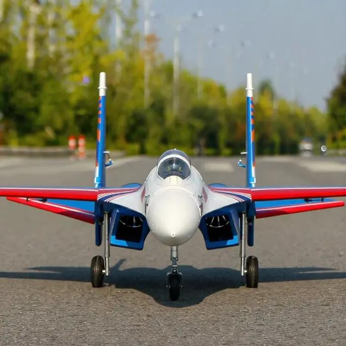 6 CH FlyFans russe démo SU-27 Twin 64mm RC EDF Jet PNP Version RC modèle d'avion