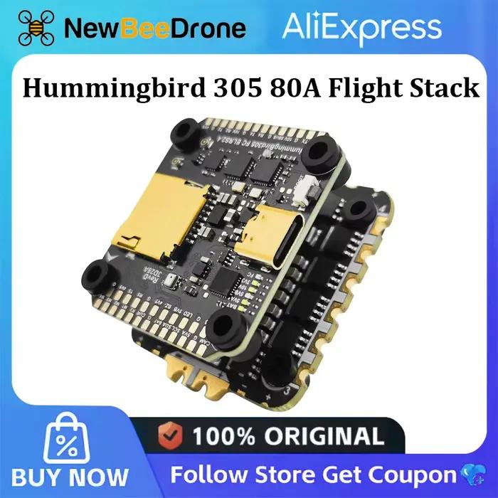 Newbeedrone Hummingbird 305 pile de vol/ 305 F722 FC/ELRS intégré 2.4G 305 80A 4in1 ESC 3–8S Lipo pour Drones 5 "7" 10"