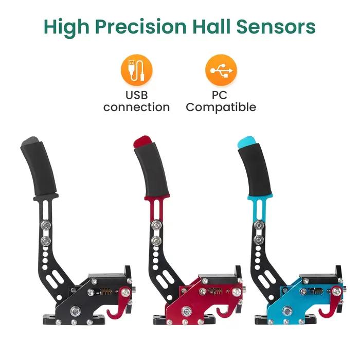 SIMSONN Racing Simulator Hall Handbrake compatible avec Logitech G29/G27/G25 PC USB, capteur à effet Hall pour jeux de simulation de course