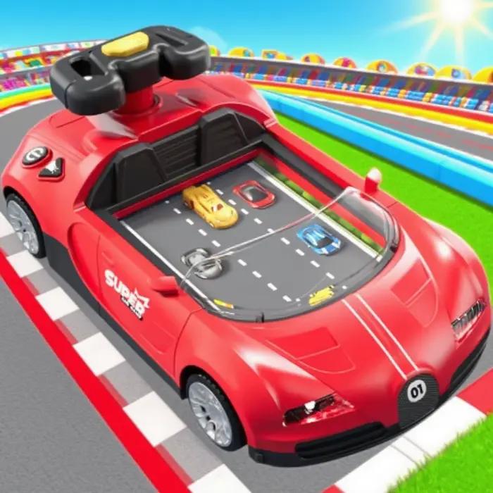 Jeu de simulation de conduite pour enfants, course d'aventure, voiture de sport, jouet interactif éducatif, parcours d'obstacles, jouets pour garçons, cadeau