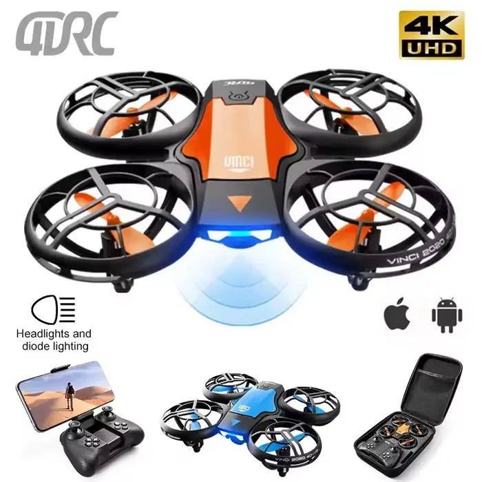 Drone 4DRC V8 WIFI FPV grand Angle HD 4K caméra hauteur tenir RC pliable quadrirotor hélicoptère cadeau jouets