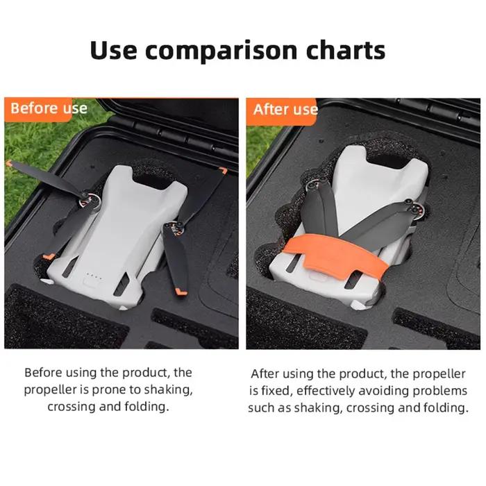 Stabilisateurs de support d'hélice pour DJI Mini 3 Mini 3 Pro protection des lames d'hélice accessoire de drone robuste et sûr pour les vols extérieurs et prises de vue rapide