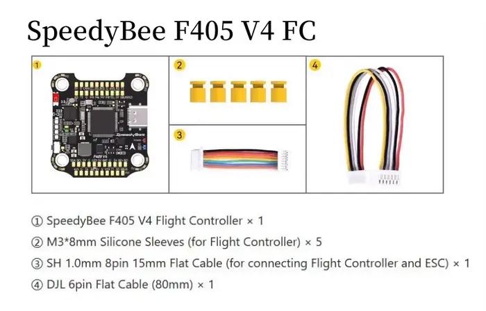 En STOCK Speedybee F4V4-55-STACK 3-6S 30*30mm pile BMI270 contrôleur de vol 55A 4in1 ESC pour Drones Freestyle FPV pièces de bricolage