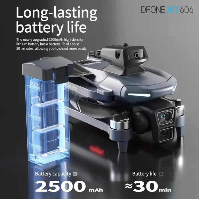 Nouveau drone pliable XT606 Max avec double caméra HD 4K 8K