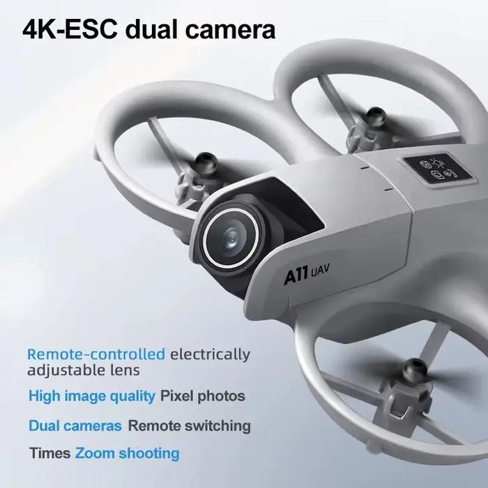 Mini-drone Lenovo A11 13000M RC avec caméra HD 4K 8K WiFi 5G FPV flux optique pour débutants et amateurs de vol aérien