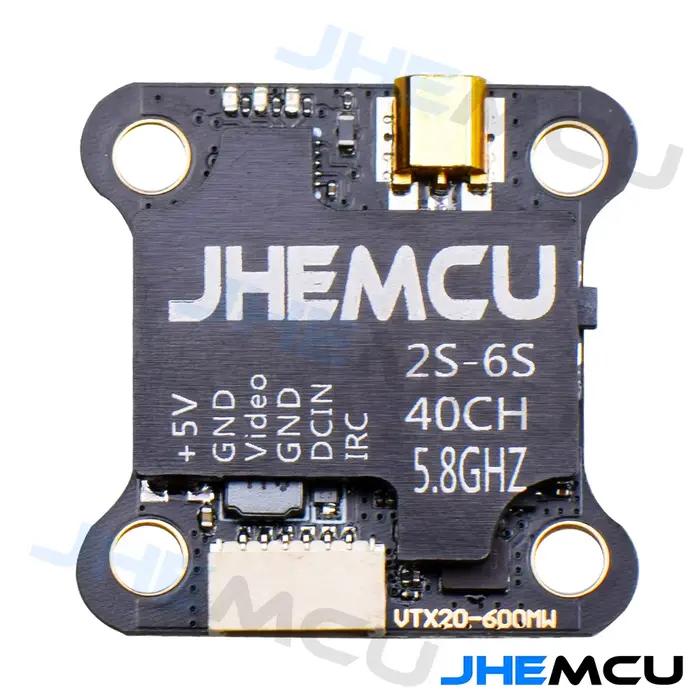 JHEMCU VTX20-600 5.8G 600MW FPV Transmetteur - 20x20 Mini 4 axes Crossover Drone Vidéo TX avec alimentation réglable