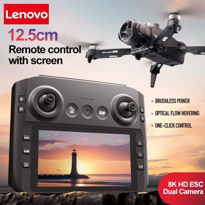Drone Lenovo M7 8K Aérien HD Double Caméra Évitement Intelligent des Obstacles Moteur Sans Balais 5G WIFI GPS Écran