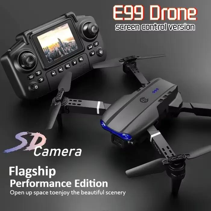 Nouveau Drone à distance avec écran 2026 E99 | Double caméra HD FPV en temps réel | Cadeau de festival photo de