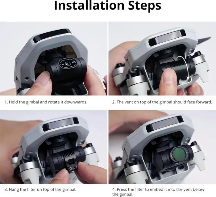 Polariseur CPL Original Potensic pour Drone Caméra ATOM 2 Seulement (Ne convient pas aux