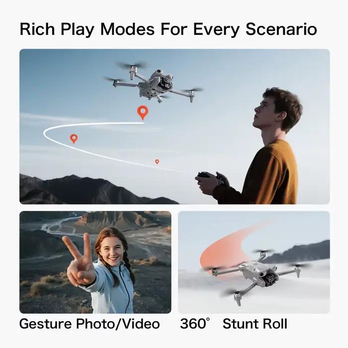 Drone GT50 Original 2026 avec double caméra HD 8K