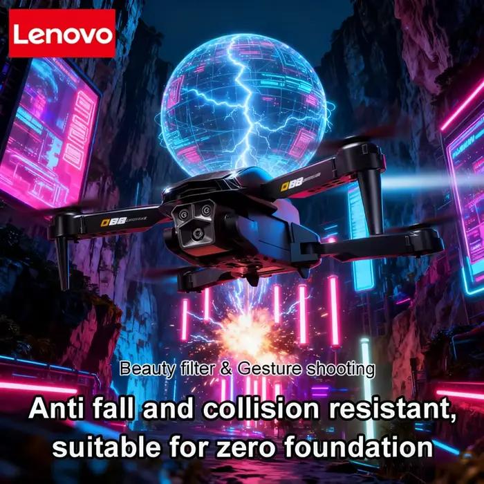 Lenovo D88 Drone 8K HD double caméra photographie aérienne professionnelle flux optique vol stationnaire geste tir pliant sans brosse UAV