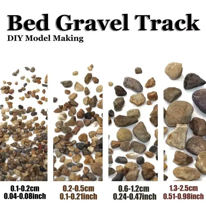 Gravier ferroviaire modèle 50 g/sac, pour Micro paysage, aménagement de Table de sable, Train, jeu de guerre, bricolage extérieur, matériaux scéniques miniatures