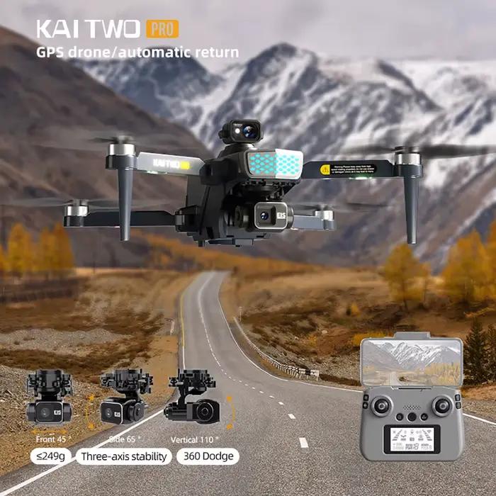KAI TWO PRO-Drone GPS 4K Professionnel 8K