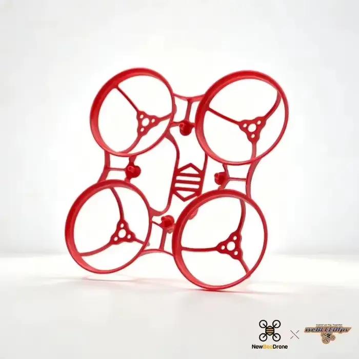 Nouveau cadre NewBeeDrone X weBLEEDfpv Cockroach 65mm LiteAF RED
