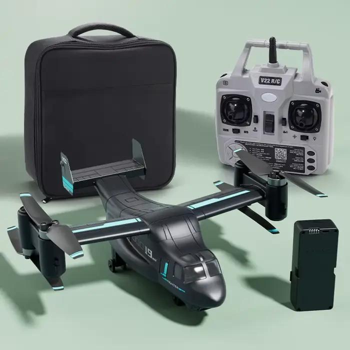 JIEllFUN-Hélicoptère Osprey avec caméra 4K HD