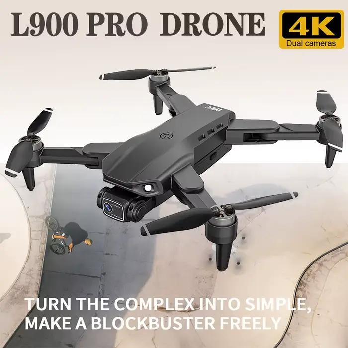 Drone L900 Pro 5G GPS 4K Professionnel HD Double Caméra Photographie Quadricoptère Pliable Sans Balais RC Portée 1.2KM Jouets Drones
