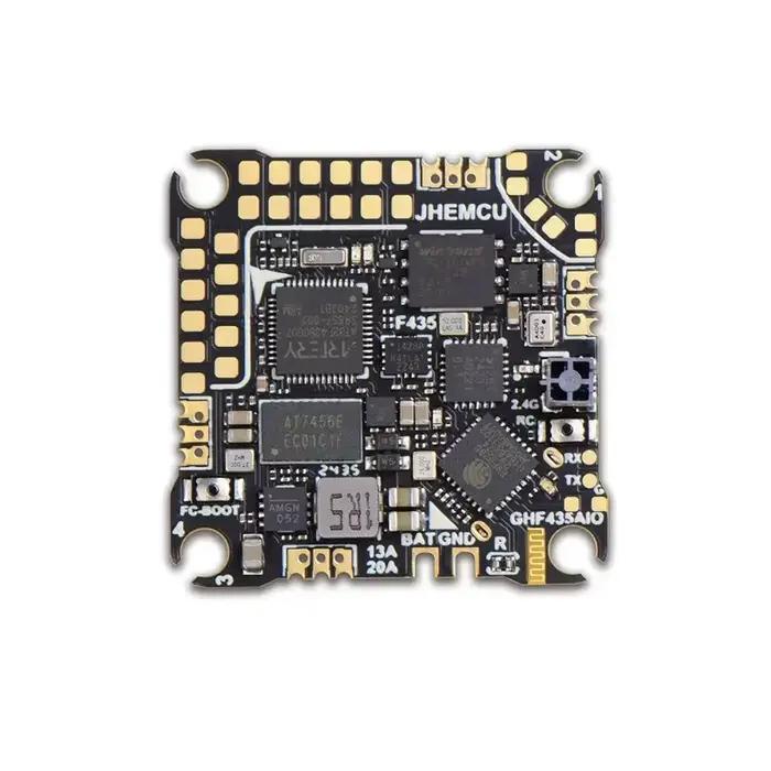 Contrôleur de vol JHEMCU GHF435AIO V2 pour drones de course et freestyle avec baromètre, GPS, boussole et mise à jour Wi-Fi pour pilotes avertis