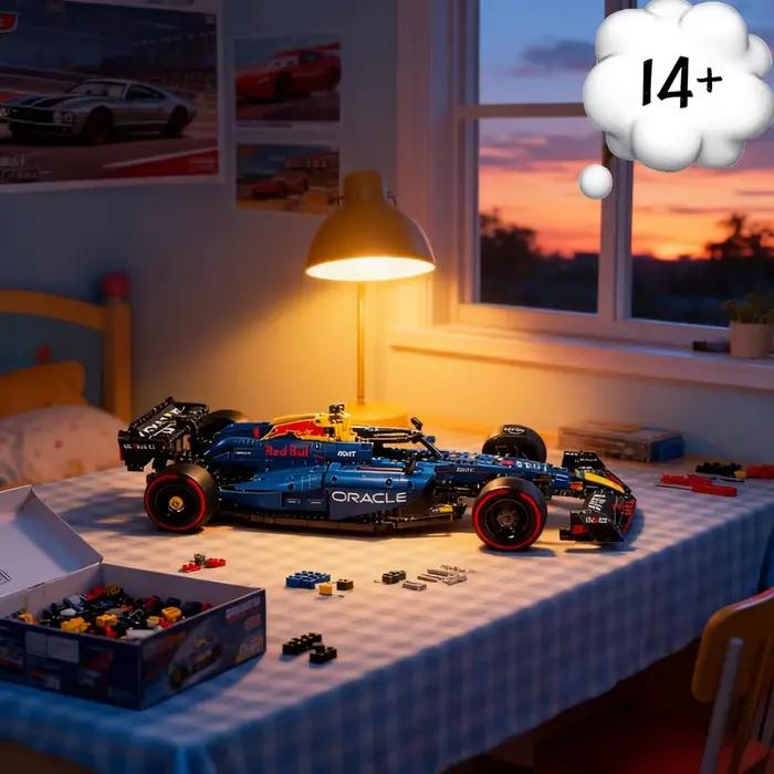 Meilleures ventes 2025 - Modèle de voiture de course Formule 1 Red Bull Team RB20 F1 en blocs de construction assemblés - Jouet pour adultes - Cadeau - Décoration