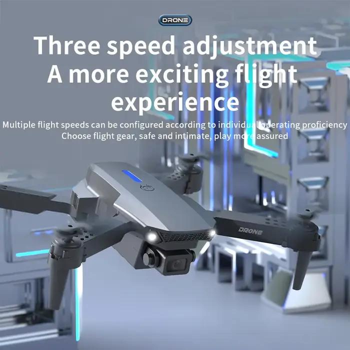 Drone RC professionnel E88 à grand angle avec caméra HD 4K