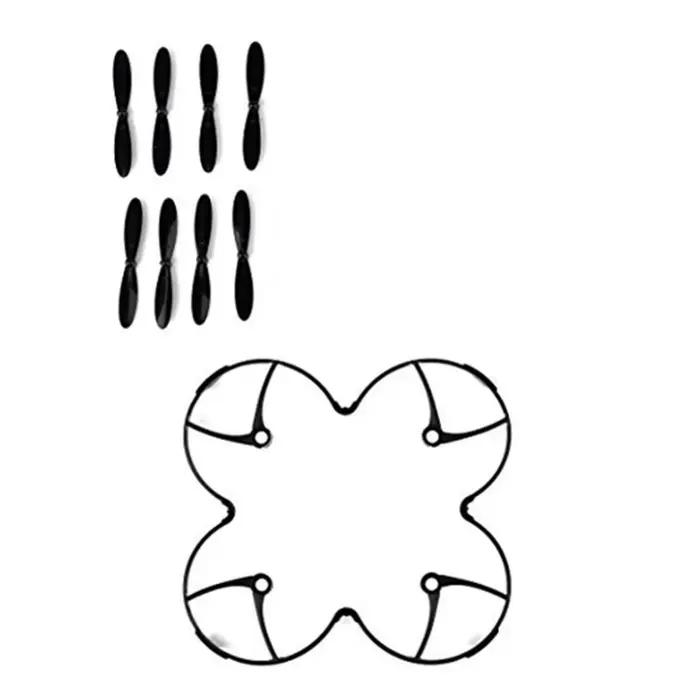 Hubsan X4/X6 anneau de protection d'hélice + 8 accessoires (4CW + 4CCW)-cadre anti-collision pour H107C/H107L/D + Kit de pièces de rechange pour Drone RC