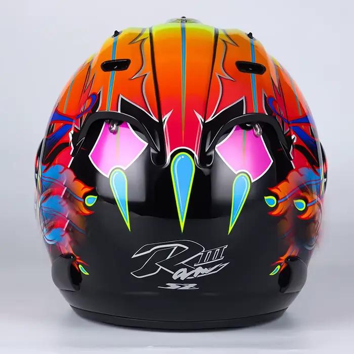 Casque de moto de course à visage ouvert Ram3 Russell demi-casque femmes et hommes saison d'été Casque de sécurité Casque Casco approuvé ECE