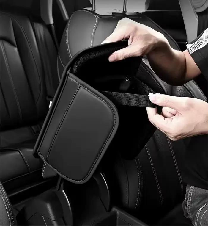 Protecteur de console centrale en cuir, accoudoir de voiture, coussin de boîte d'accoudoir, poche de rangement pour Toyota GR Gazoo Racing Yaris Supra GR86 Corolla