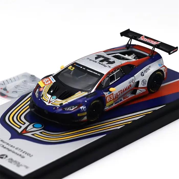 Trends Hobby TH 1:64 GT3 R LeMans 24H LMGT3 2025 Chip Hart Racing/Temerario/Huracan GT3 EVO2 Modèles de voitures miniatures en métal Cadeaux