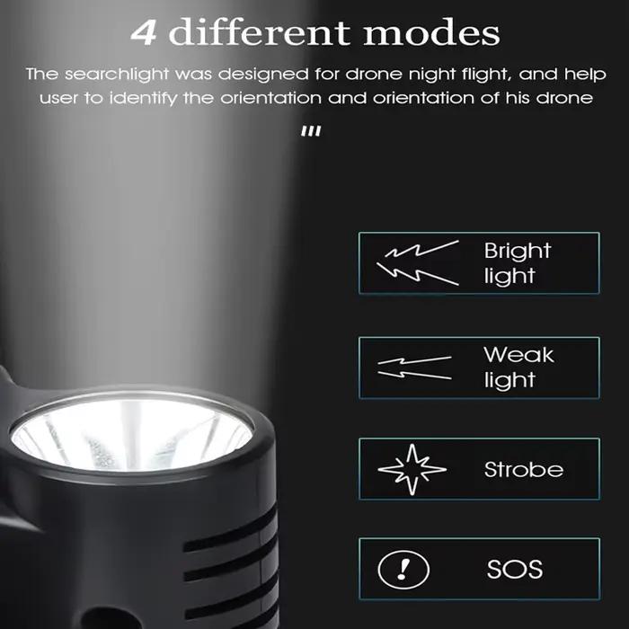 Projecteur de recherche longue portée pour drone DJI Air 3S 2S Mavic 3 Pro Mavic 2 lampe stroboscopique anti collision accessoire navigation nocturne quatre modes lumière forte faible flash SOS