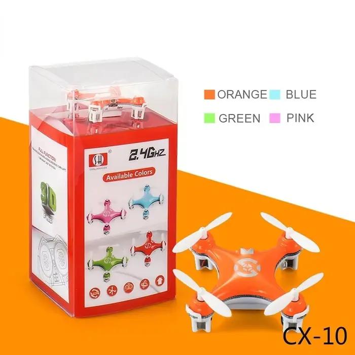 10 Mini Drone 2.4G 4CH 6 axes LED RC quadrirotor jouet hélicoptère