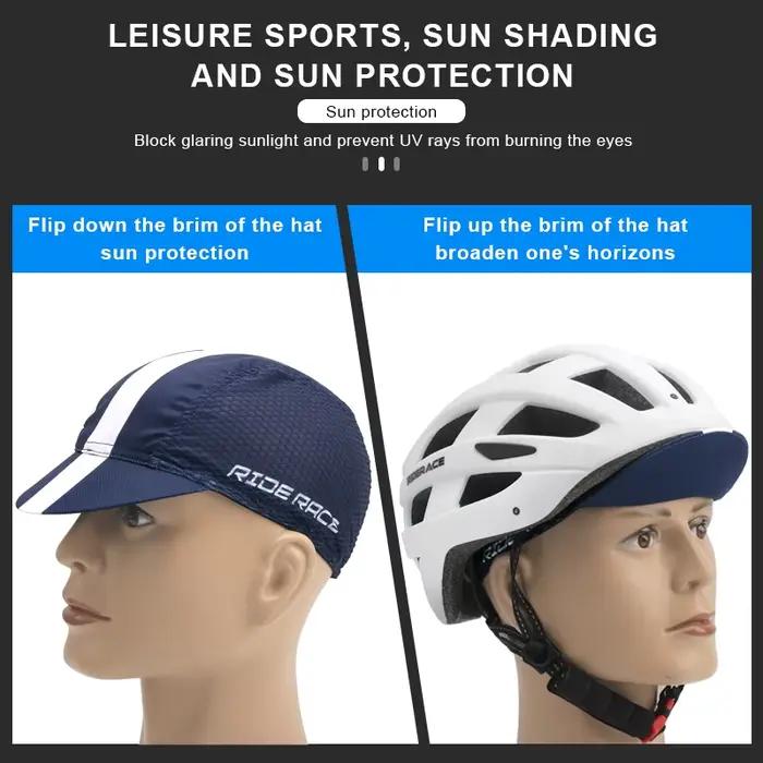 Casquette de cyclisme avec bord, Protection solaire, été, sport respirant, séchage rapide, Sports de plein air, équitation, course à pied, pêche, chapeau pour hommes et femmes