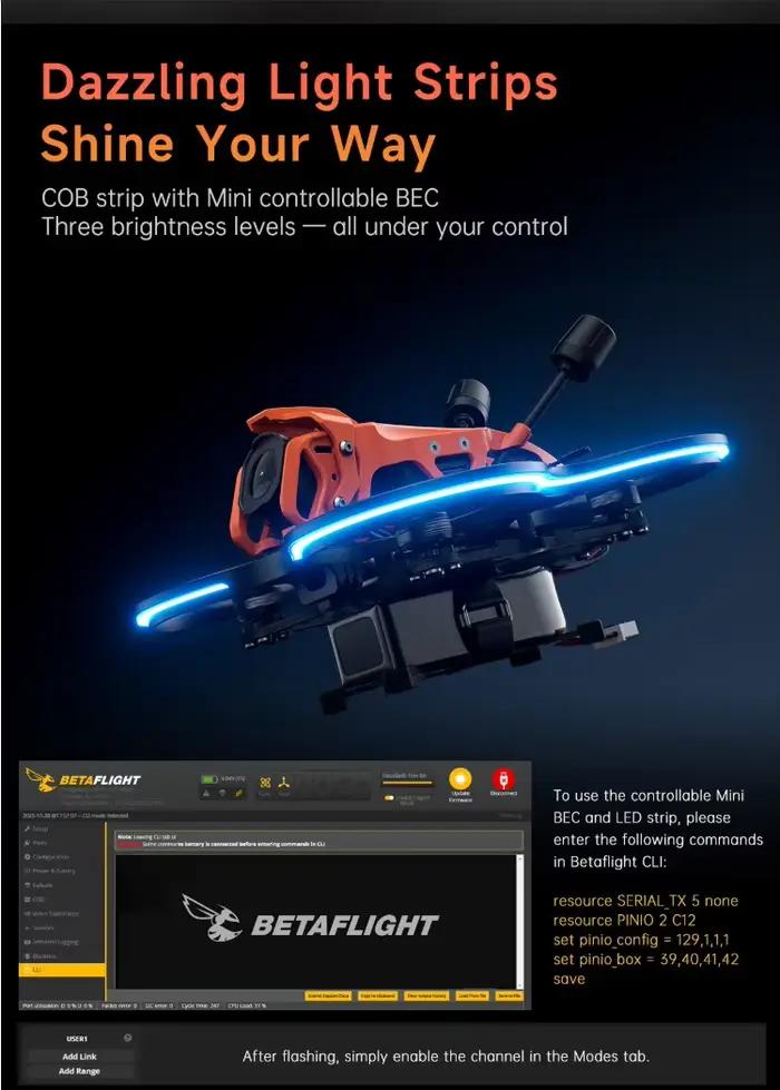 GEPRC nouveau DarkStar22 O4 Pro HD quadrirotor/DarkStar22 WTFPV Version bricolage PNP